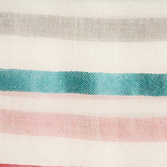 NWOT Michael Stars Bright Stripe Scarf - Picture 2 of 2